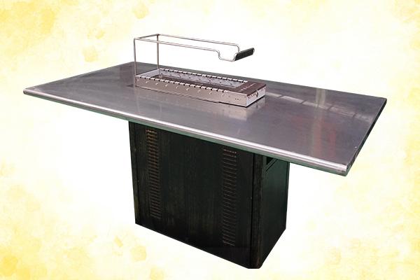 自動燒烤桌,自動翻轉(zhuǎn)燒烤桌,自助火鍋燒烤一體桌,