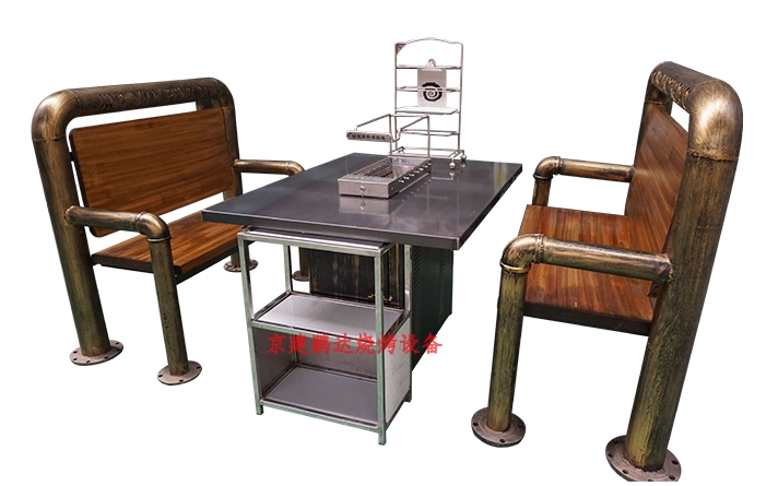 很久以前做舊不銹鋼自動(dòng)燒烤桌